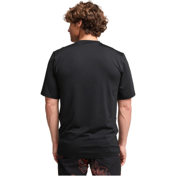 2026 Billabong Herre-lycra-vest Med Kort ærme Og Buet Ryg EBYWR03019 - Black
